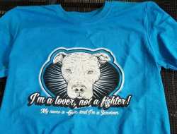 Dog Network Agents Lover Not A Fighter Fundraiser Tee